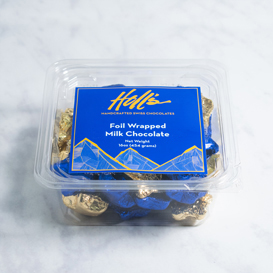 West Virginia Blue and Gold Foil Wrapped Stars - One Pound Box SWATCH