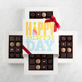 Four Layer Happy Birthday Gift Box SWATCH
