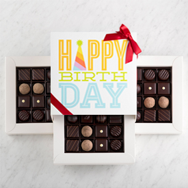 Three Layer Happy Birthday Gift Box SWATCH