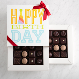 Two Layer Happy Birthday Gift Box SWATCH