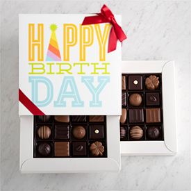 Two Layer Happy Birthday Gift Box SWATCH