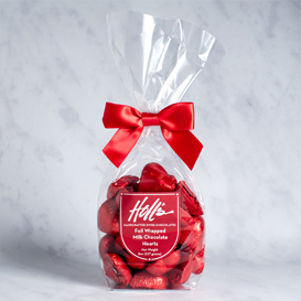 Foil Wrapped Milk Chocolate Valentine's Day Heart Gifts THUMBNAIL