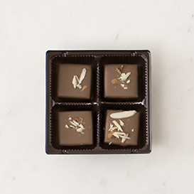 Four Piece Amaretto Truffle Box SWATCH