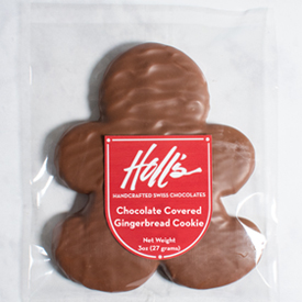 Chocolate Covered Gingerbread Boy Cookie THUMBNAIL