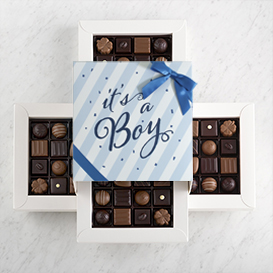 Deluxe Four Layer It's A Boy Gift Box SWATCH