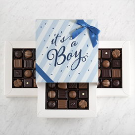 Deluxe Three Layer It's A Boy Gift Box SWATCH