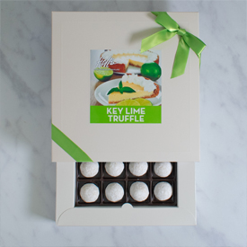 One Layer Key Lime Truffle Box SWATCH