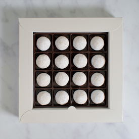 One Layer Key Lime Truffle Box SWATCH