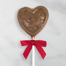 Milk Chocolate I Love You Heart Lollipop MAIN