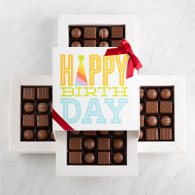 Four Layer Happy Birthday Gift Box SWATCH