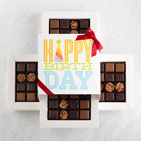 Four Layer Happy Birthday Gift Box SWATCH