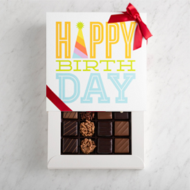 One Layer Happy Birthday Gift Box SWATCH