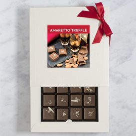 One Layer Amaretto Truffle Box SWATCH