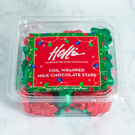 Holiday Christmas Foil Chocolate Stars MAIN