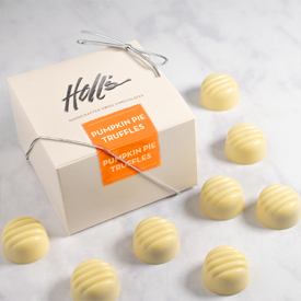 Eight Piece Pumpkin Pie Truffle Box MAIN