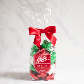 Milk Chocolate Bagged Foil Stars THUMBNAIL