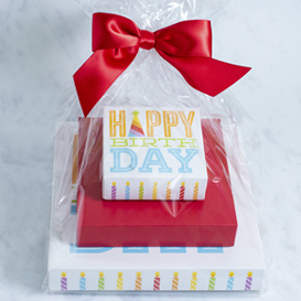 Three Tier Happy Birthday Gift Tower MAIN