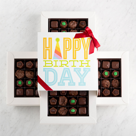 Four Layer Happy Birthday Gift Box SWATCH