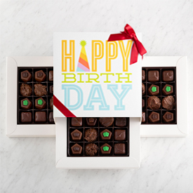 Three Layer Happy Birthday Gift Box SWATCH