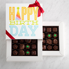 Two Layer Happy Birthday Gift Box SWATCH