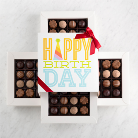 Four Layer Happy Birthday Gift Box SWATCH
