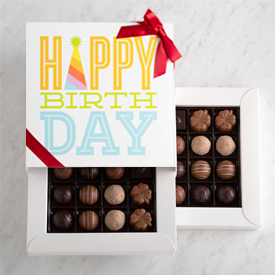 Two Layer Happy Birthday Gift Box SWATCH