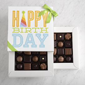 Four Tier Happy Birthday Gift Tower SWATCH