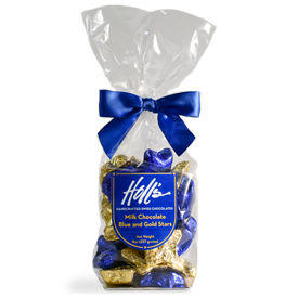 West Virginia Blue and Gold Chocolate Stars MAIN