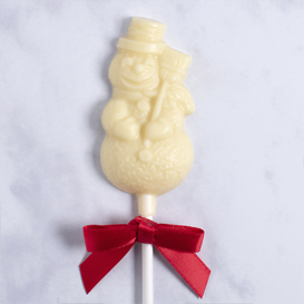 White Chocolate Snowman Lollipop THUMBNAIL