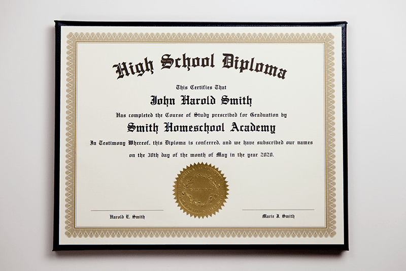 Personalized Homeschool High School Diploma | Graduation Supplies ...