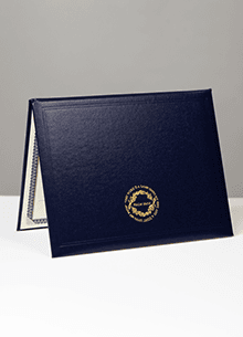 Blank High School Diploma & Case LARGE