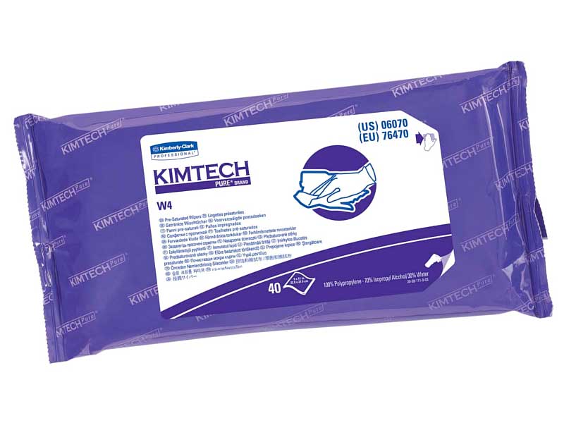 KimTech Pure W4 Pre-Saturated Wipers THUMBNAIL