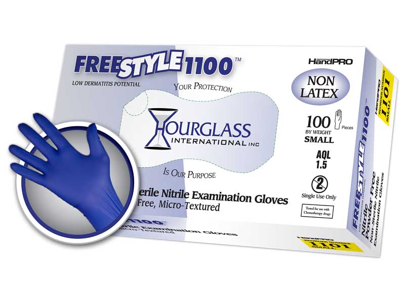 FreeStyle1100 Nitrile Exam Gloves MAIN