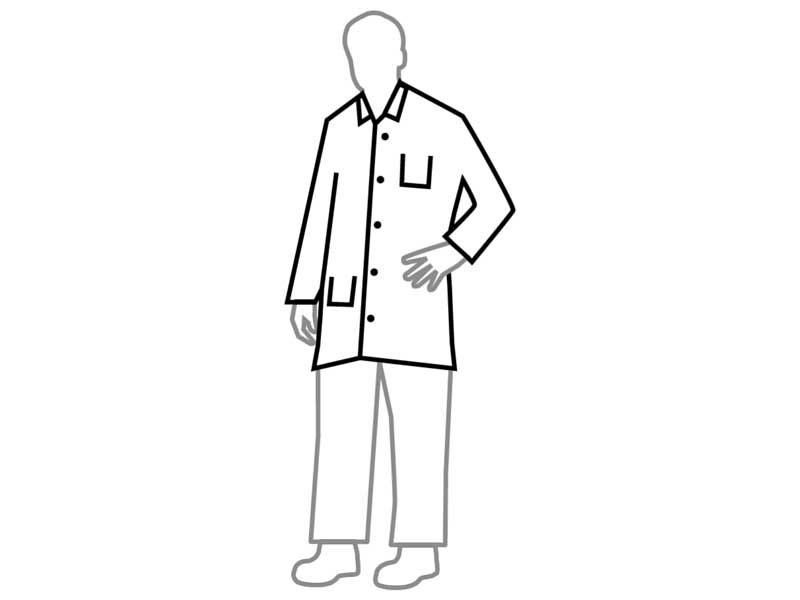 DuPont Tyvek 400 Protection 2 Pocket Lab Coat SWATCH
