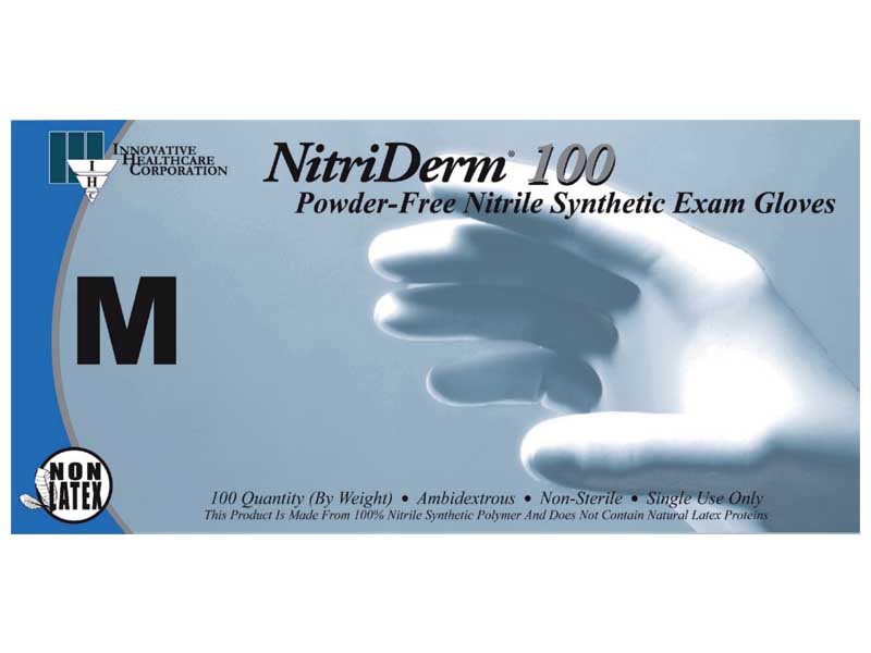 NitriDerm 100 Series 159 Powder-Free Nitrile Exam Gloves THUMBNAIL
