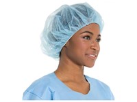 24" Large Blue Spunbond Bouffant Caps MAIN