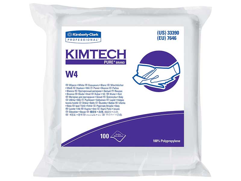 KimTech Pure W4 Dry Wipes THUMBNAIL