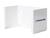 White Powder-Coated Steel Face Mask Box Holder SWATCH