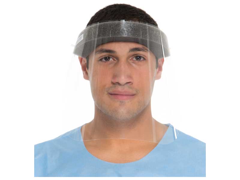 8.75 in. Full-Length Clear Visor / Face Shield THUMBNAIL