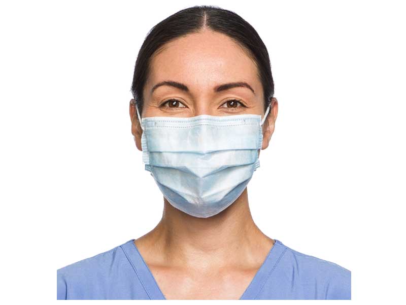 Yellow Pleat-Style with Earloops Procedure Mask THUMBNAIL
