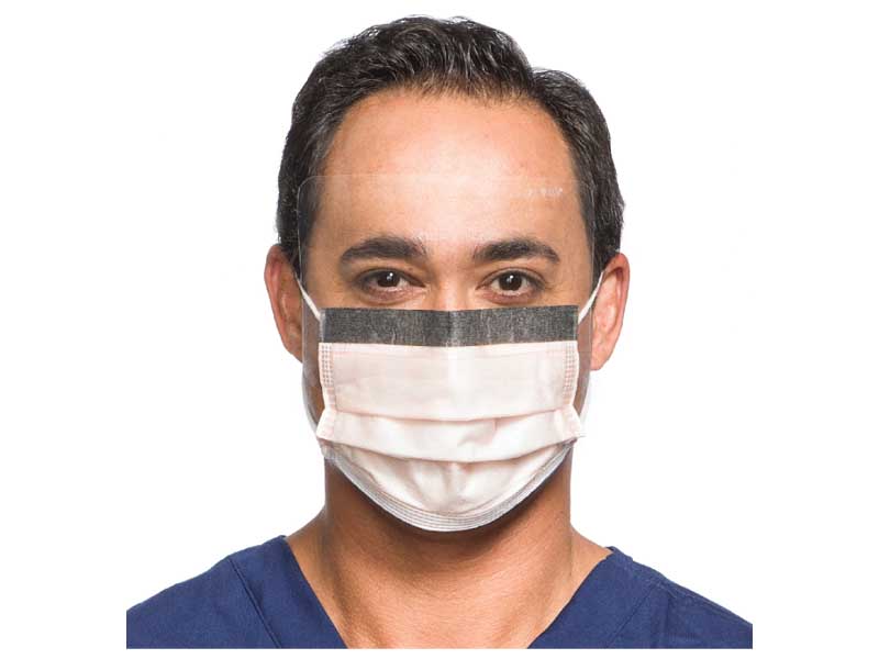 Orange Fluidshield Level 3 Fog-Free Procedure Mask with SoSoft Lining and Visor THUMBNAIL