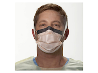 Orange Fluidshield Level 3 Fog-Free Procedure Mask with Wraparound Visor MAIN