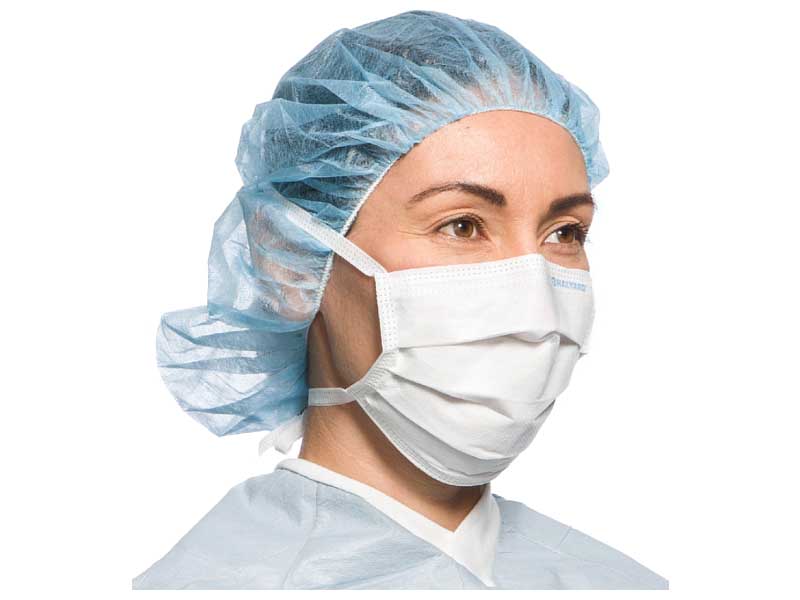 Blue Lite One Pleat-Style Surgical Mask with Ties