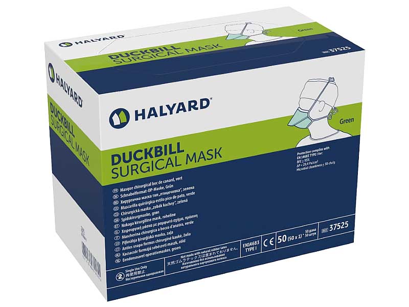 Duckbill Surgical Mask Pouch-Style with Ties THUMBNAIL