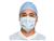 White Pleat-Style Surgical Mask with Ties SWATCH
