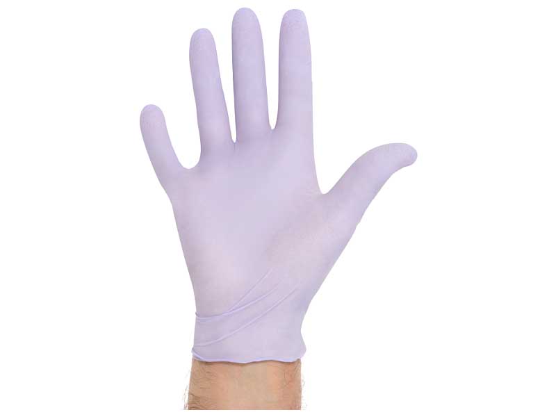 Lavender Nitrile Powder-Free Exam Gloves