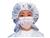 KimTech Pure M6 Pleat Style Mask with Knitted Earloops SWATCH