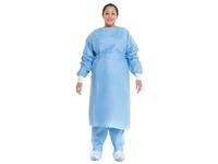 Blue Procedure Gown with Knit Cuffs MAIN