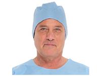 Universal Blue 4-Ply Tissue with Polyester Reinforcements Surgical Cap MAIN