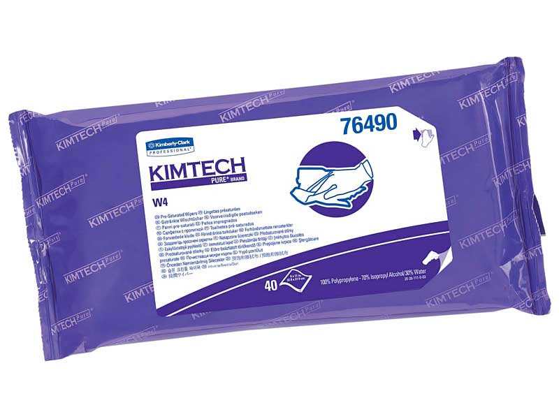 Sterile KimTech Pure W4 Pre-Saturated Wipes MAIN